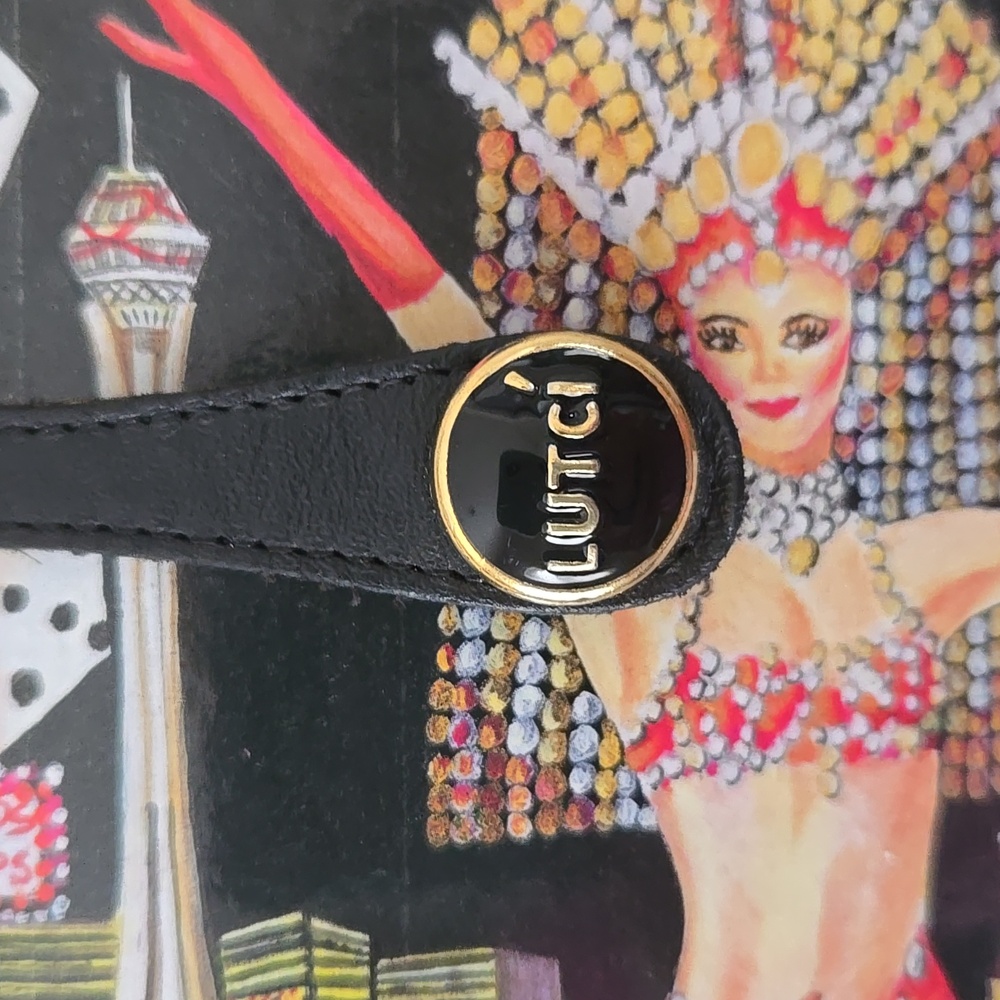 Lutci Y2K Hard Shell "Las Vegas" Themed Shoulder Strap Clutch Bag - Picture 2 of 16